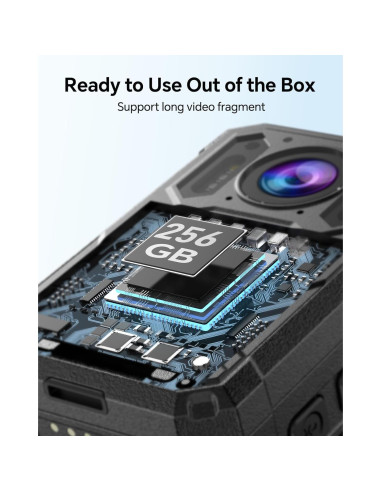 Cámara Corporal BOBLOV KJ23Pro 256GB con Visión Nocturna