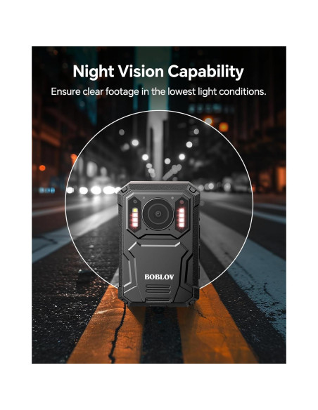 Cámara Corporal BOBLOV KJ23Pro 256GB con Visión Nocturna