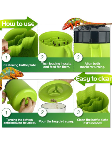 Tanque Organizador de Insectos Vivos Neptonion Roach-Coach 26x22cm