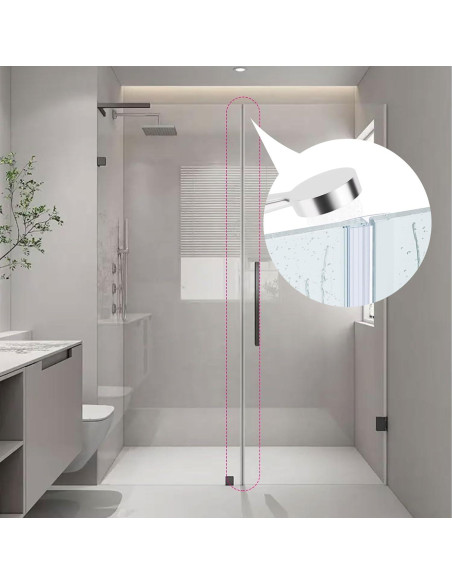 Tira de Sello Lateral Dalrun 254 cm para Puerta de Ducha Vidrio