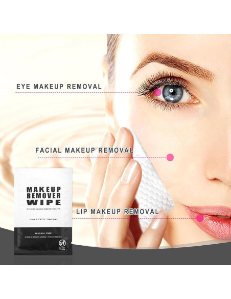 50 Toallitas Desmaquillantes Gisdo Individuales Limpieza Facial