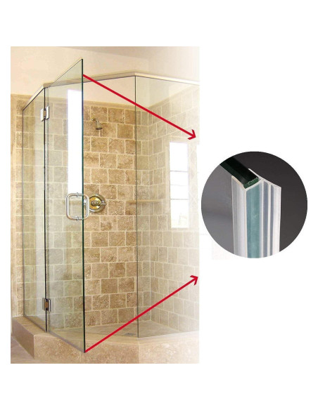 Tira de Sello Lateral Dalrun 254 cm para Puerta de Ducha Vidrio