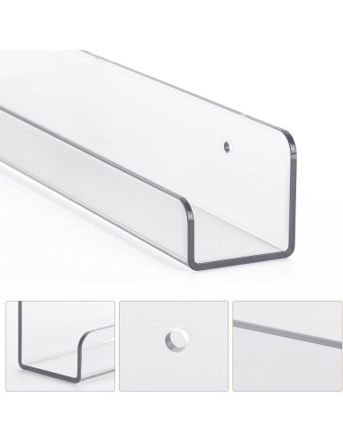 Estantes Flotantes Acrílicos Tbestmax 8 Piezas 30.48 cm