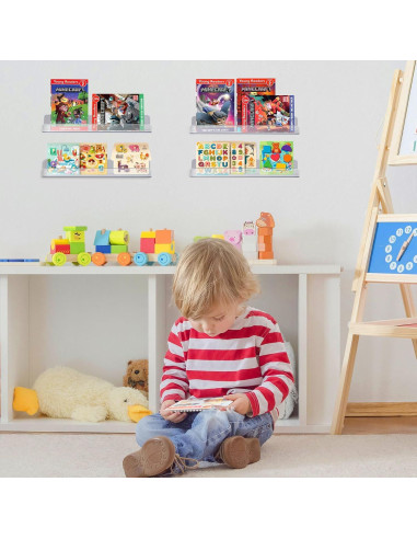 Estantes Flotantes Acrílicos Tbestmax 8 Piezas 30.48 cm