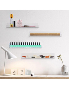 Estante de Esmalte de Uñas Trophable 8 Paquetes Acrílico Transparente 2