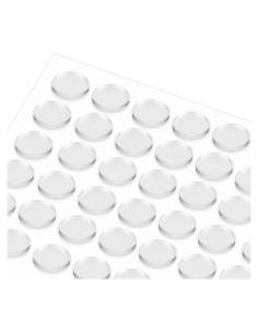72 Almohadillas Antideslizantes Silicona Transparente 15x2mm