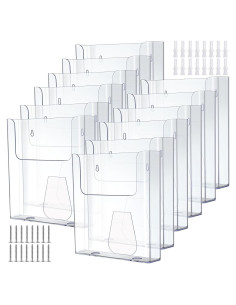 Soporte de Folletos Ripeng 8 Pcs A4 Acrílico Transparente