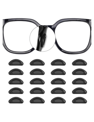 20 Pares Almohadillas de Nariz Silicona Antideslizantes YR