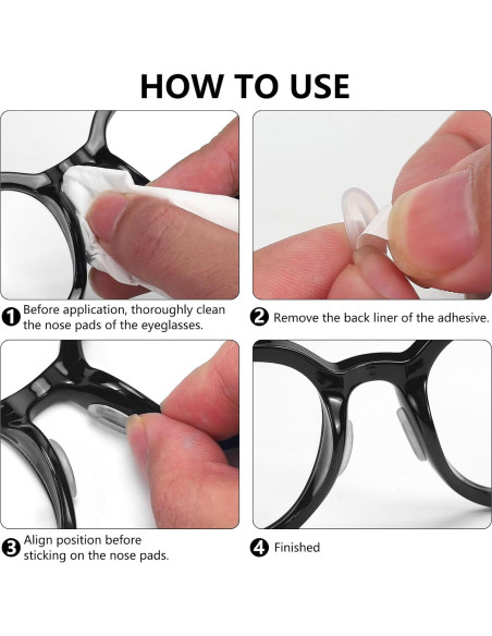 20 Pares Almohadillas de Nariz Silicona Antideslizantes YR