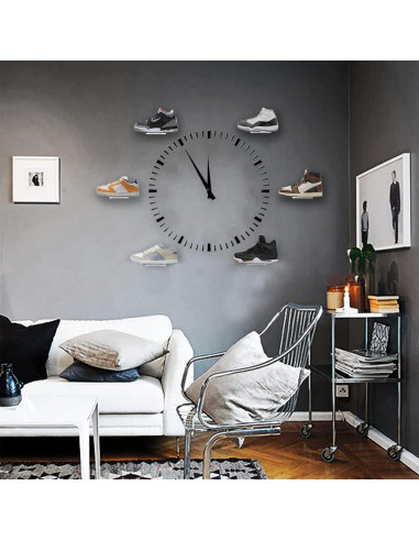 Estante Flotante para Zapatos Youeon - 8 Piezas Acrílico 20x7.6 cm