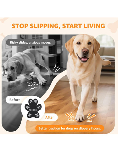 Protectores de patas de perro Loobani XXL - Almohadillas antideslizantes