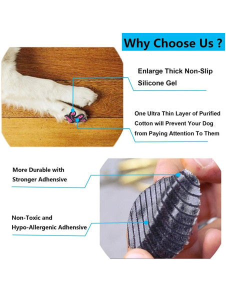 Almohadillas antideslizantes para patas de perro Aqumax XXL 24 PZS