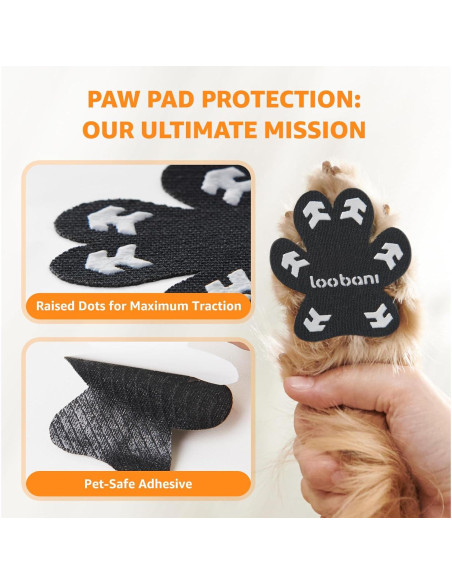Protectores de patas de perro Loobani XXL - Almohadillas antideslizantes