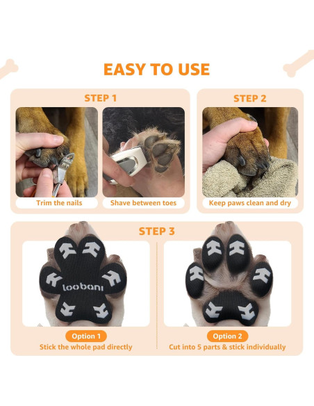 Protectores de patas de perro Loobani XXL - Almohadillas antideslizantes
