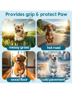 Protector de patas para perros InnerZen L 4.3x5.1cm antideslizante 2
