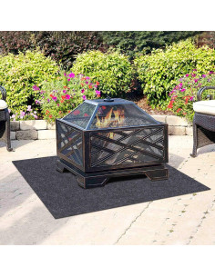 Alfombra para Fogata Meitola 91x91 cm Retardante al Calor 2