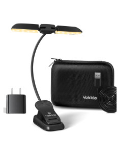 Luz de Libro LED Vekkia 14 con Cargador y Funda de Viaje