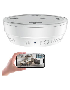 Detector de Humo con Cámara Oculta LIZVIE 1080P WiFi 2.4G