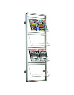 Soporte de Folletos M&T Displays Acrílico Transparente 4 Niveles