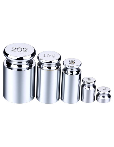 Juego de Pesas de Calibración I-MART 5 Piezas Acero Cromado