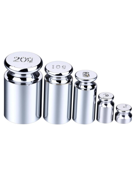 Juego de Pesas de Calibración I-MART 5 Piezas Acero Cromado