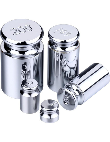 Juego de Pesas de Calibración I-MART 5 Piezas Acero Cromado