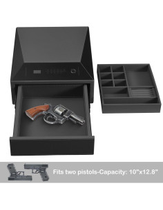 Caja Fuerte Biométrica VALINIRT con Teclado Digital 35x15x42cm 2