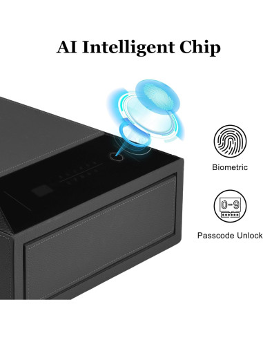 Caja Fuerte Biométrica VALINIRT con Teclado Digital 35x15x42cm