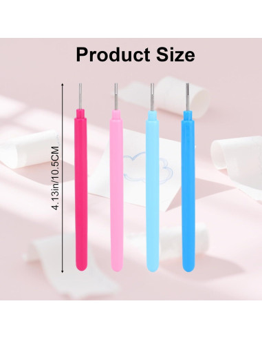 4 Herramientas de Quilling BOXOB para Flores de Papel DIY