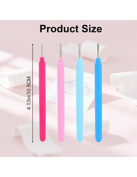 4 Herramientas de Quilling BOXOB para Flores de Papel DIY