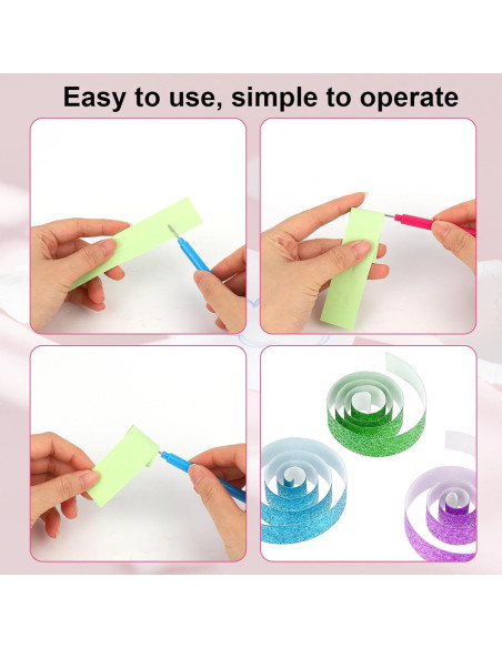 4 Herramientas de Quilling BOXOB para Flores de Papel DIY