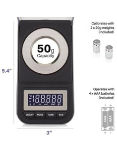 Balanza Digital de Miligramos Smart Weigh SW-GEM50 50g 0.001g 2