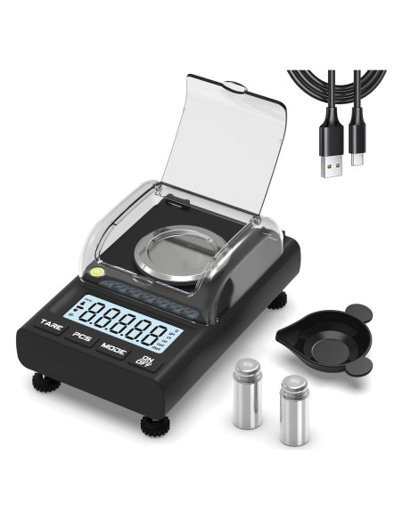 Báscula de Miligramos WEIGHTMAN 100g x 0.001g Alta Precisión