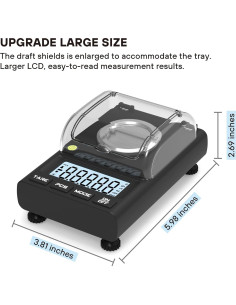Báscula de Miligramos WEIGHTMAN 100g x 0.001g Alta Precisión 2