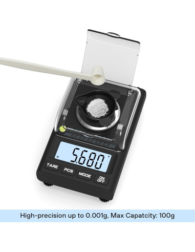 Báscula de Miligramos WEIGHTMAN 100g x 0.001g Alta Precisión