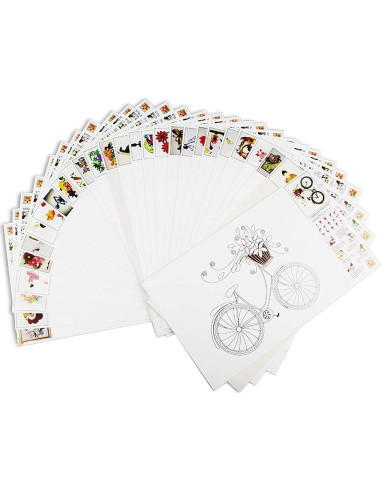 Kit de Quilling Woohome 48 Piezas con Plantillas y Herramientas