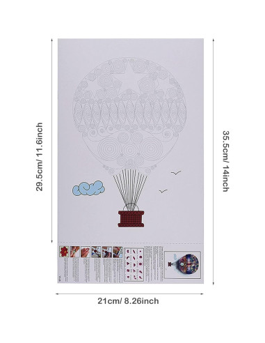 Kit de Quilling Woohome 48 Piezas con Plantillas y Herramientas