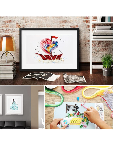 Kit de Quilling Woohome 48 Piezas con Plantillas y Herramientas