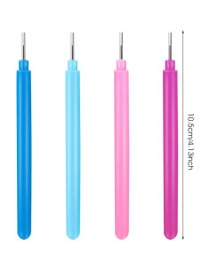 12 Herramientas de Quilling de Papel Bremorou - 4 Colores 2