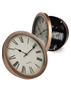 Reloj de Pared Seguro Oculto BARGIFTS 25.4 cm Bronce