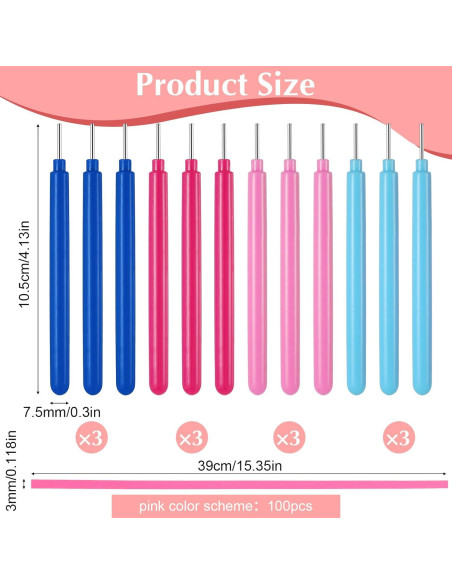 Juego de Herramientas de Quilling Tweruna 12 Piezas con Papel