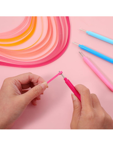 Juego de Herramientas de Quilling Tweruna 12 Piezas con Papel