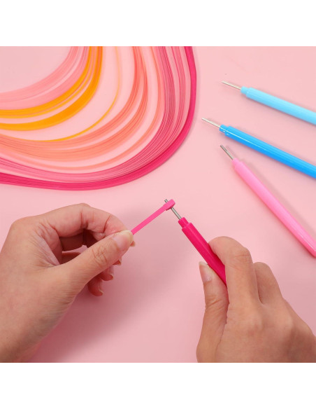Juego de Herramientas de Quilling Tweruna 12 Piezas con Papel