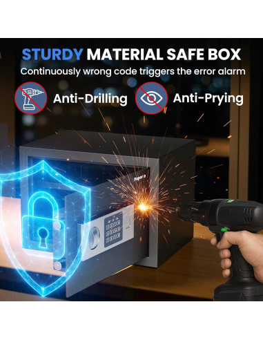 Caja Fuerte Digital Paporia 0.66 Pies Cúbicos con Estante