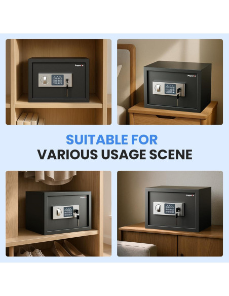 Caja Fuerte Digital Paporia 0.66 Pies Cúbicos con Estante