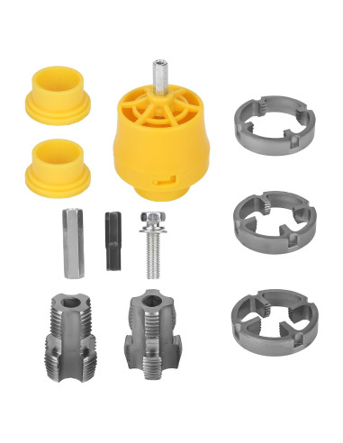 Kit de Roscadora de Tubo de PVC Lasuroa 9 Piezas para Taladro