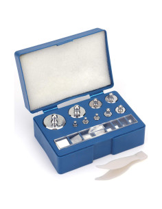 Kit de Pesas de Calibración Bekith 17 Pcs 10mg-100g Acero