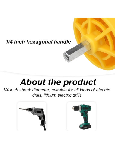 Kit de Roscadora de Tubo de PVC Lasuroa 9 Piezas para Taladro