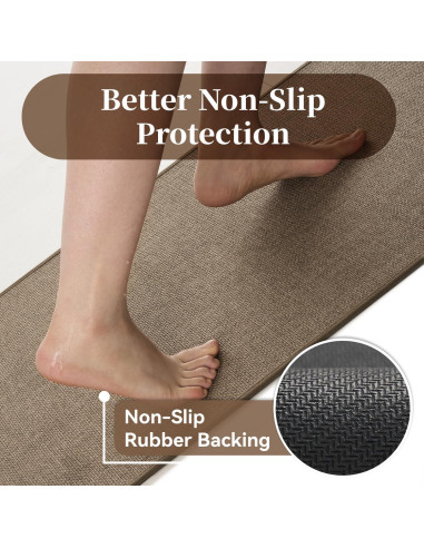 Alfombra de Baño MontVoo 43x61cm Antideslizante Caqui