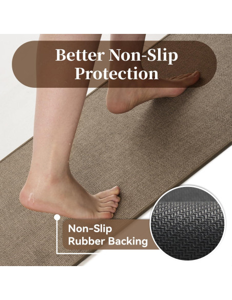 Alfombra de Baño MontVoo 43x61cm Antideslizante Caqui